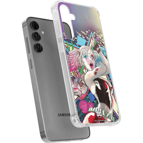 DC Comics Harley Quinn Action Pose Galaxy S24 Plus Clear Case